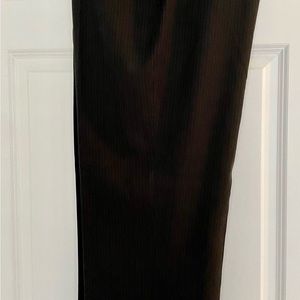 Black and grey striped dress pants